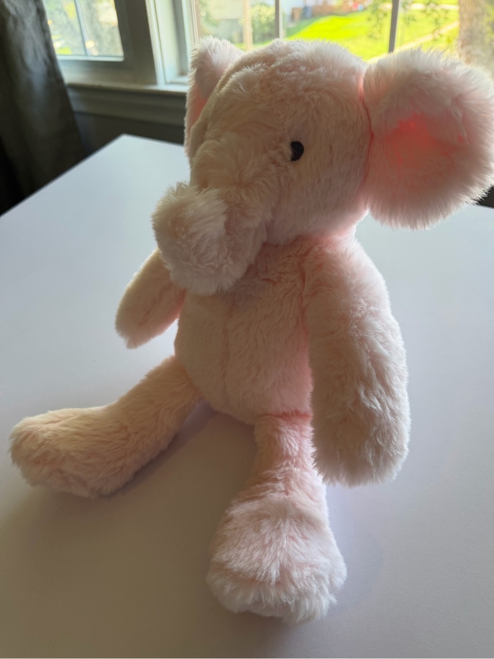 cloud island Soft Pink Elephant Plush Toy